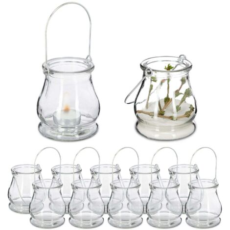 Set di 12 lanterne trasparenti 8830719