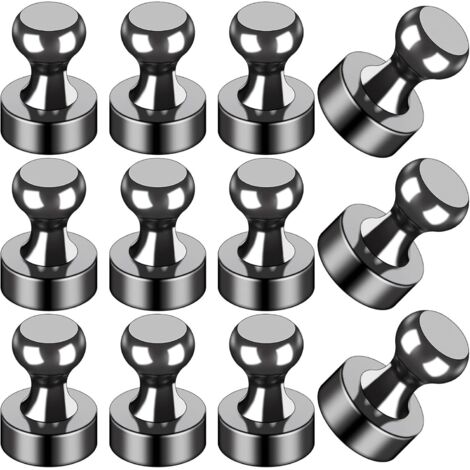 Set di 12 magneti da frigorifero, piccoli e potenti, ideali per lavagne da frigo, accessori per aule/cucine, decorazioni, set per armadietti, decorazioni essenziali, simpatici oggetti magnetici per uf