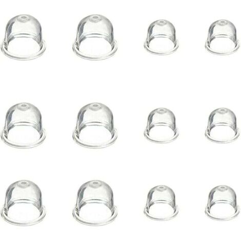 Set di 12 pompe di adescamento per carburatore - 19 mm e 22 mm - Pompetta di adescamento - Accessori per carburatore per decespugliatore, motosega, soffiatore, tosaerba