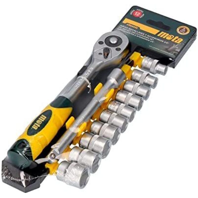 Mota - Set di 12 pezzi di punte per chiavi 3/8' cr.v. ek510 e accessori