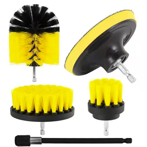 Set di 12 spazzole multifunzionali per trapano - con spugnette abrasive, per cucina, auto e bagno