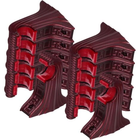 Set di 12 supporti per bastoni per tende, montaggio a parete per bastoni romani, accessori vintage per l'arredamento della casa.
