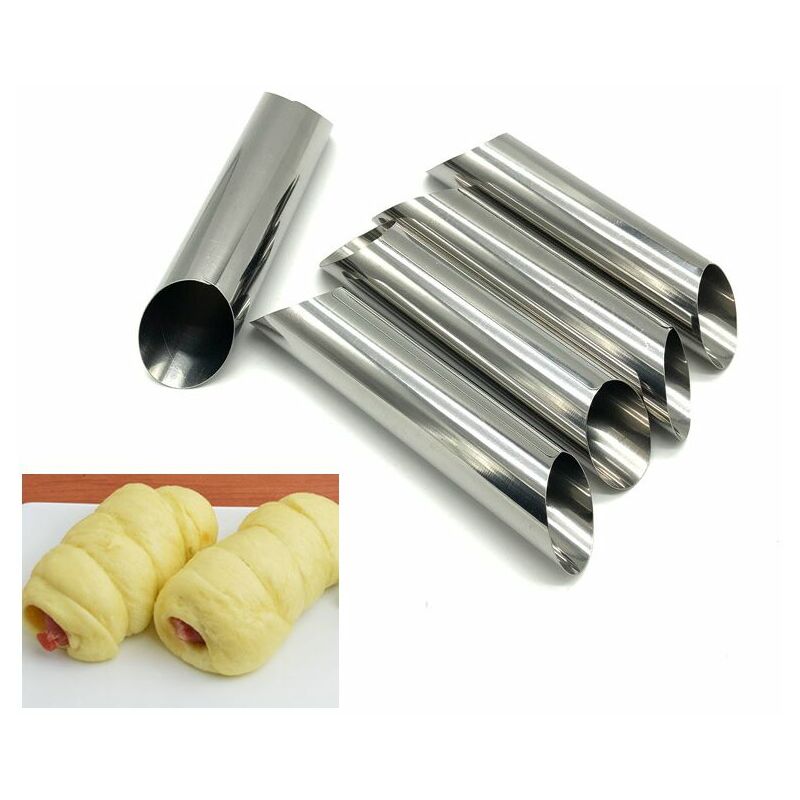 FVO - Set di 12 teglie per cannoli in acciaio inox...
