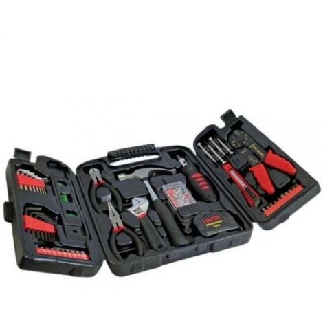 Set di 129 Attrezzi e Utensili per Lavori Domestici e Hobbistica in Custodia Rigida, Kit Completo per Manutenzione e Progetti Fai da Te