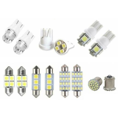 Set di 14 lampadine a LED per bagagliaio/targa/luce di cortesia