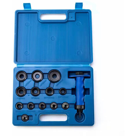 Set di 14 punzoni cavi, punzoni professionali per cuoio da 5-35 mm con impugnatura di serraggio per cinture in pelle, guarnizioni in gomma e cinturini per orologi