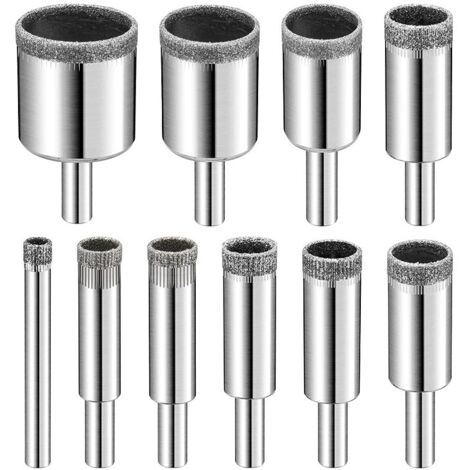 Set di 14 spazzole metalliche in acciaio inox, spazzole per foratura con gambo esagonale da 6,35 mm (1/4 di pollice).