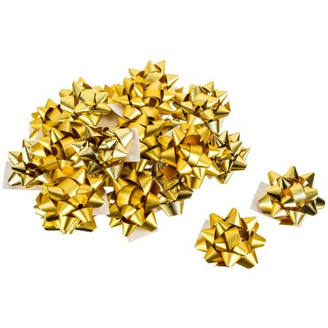 Set di 15 o 20 stelle bolduc metalliche - Piccolo d oro - Feeric lights & christmas