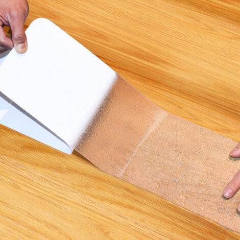 Set di 15 strisce trasparenti antiscivolo per gradini, rivestimento antiscivolo per gradini in legno 15 x 81 cm