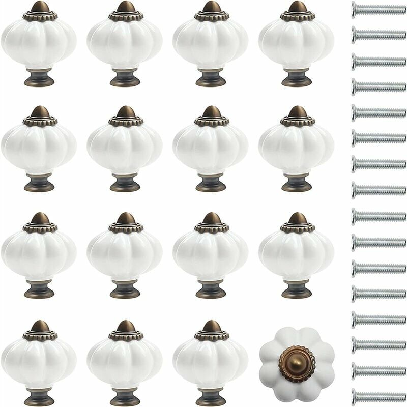 Set di 16 pomelli per mobili in acrilico a forma