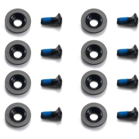 Set di 16 viti M6 per attacchi da snowboard, 1 set di viti fisse per snowboard, accessori da sci per attacchi da snowboard, 8 viti, 8 rondelle
