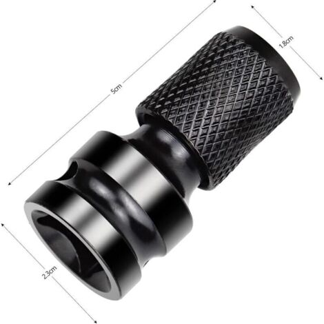 Set di 2 adattatori da 1/2" quadro a 1/4" per avvitatore a impulsi, convertitore a sgancio rapido per chiave a cricchetto a impulsi e portainserti per cacciavite.
