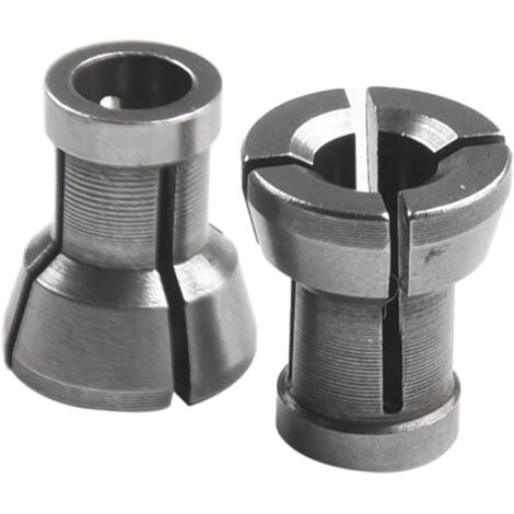 Set di 2 adattatori per mandrini a pinza per macchine da taglio, in acciaio al carbonio pieno, compatibili con diverse dimensioni di pinza (2 pezzi 6,35 x 16,5)
