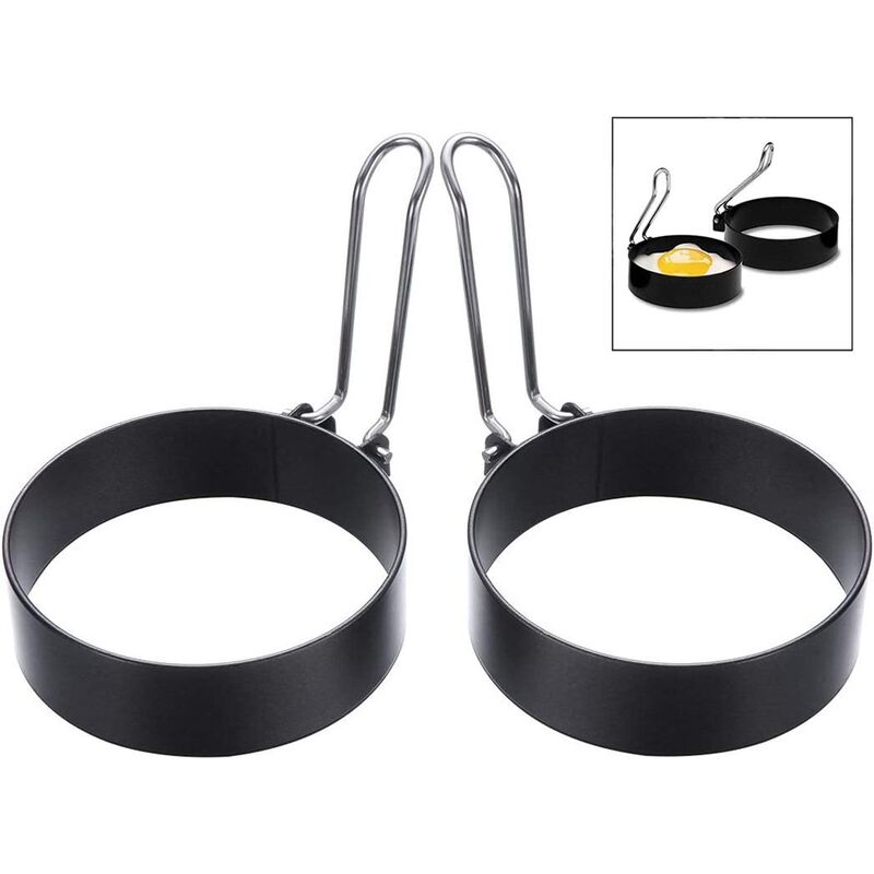 Set di 2 anelli per uova da forno, anelli per uova...