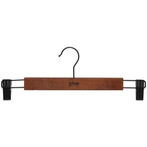 Set di 2 appendini in legno scuro con fermagli - 5five