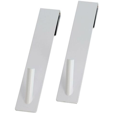 Set di 2 appendini in metallo - bianco - Tendance