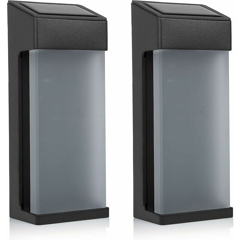 Set di 2 applique da esterno a led a energia