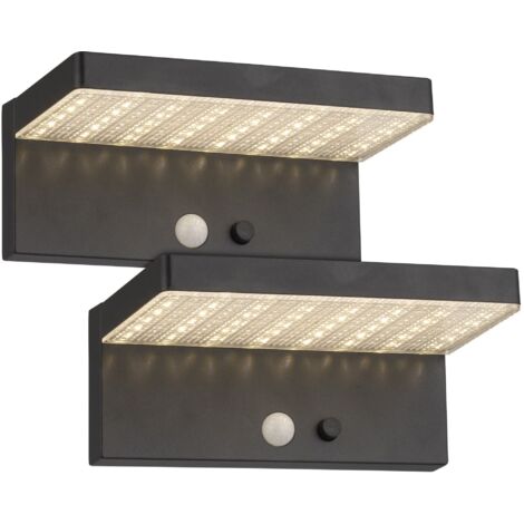 Set di 2 applique solari ESTRELLA Equi. Rilevatore di presenza 60W 3 modalità