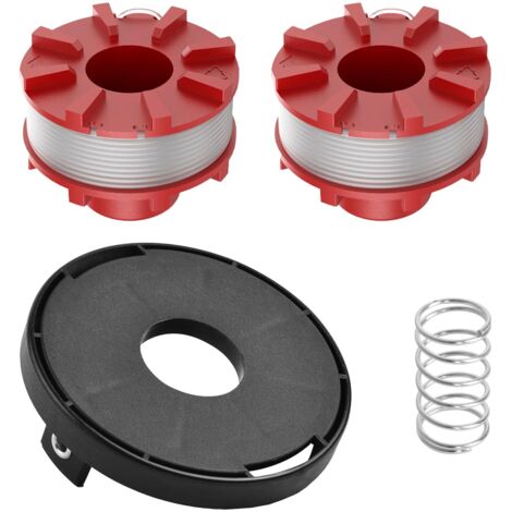 Set di 2 bobine di ricambio per decespugliatore Einhell GE-CT 36/30 LI E Solo, AGILLO 36/255 BL, AGILLO 18/200, 2 mm, 8,1 m 3405096