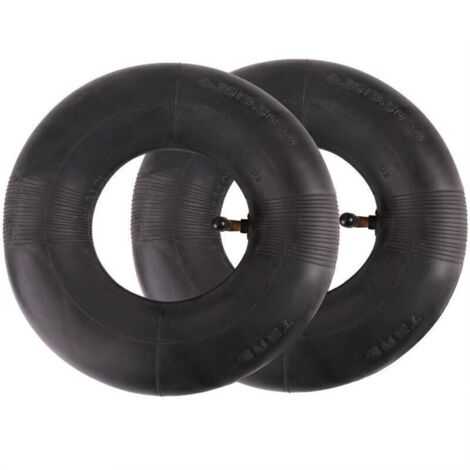 Set di 2 camere d'aria Ulisem da 4,10/3,50-4 pollici per carriole, carrelli, transpallet, carrelli da giardino, tosaerba, ecc.