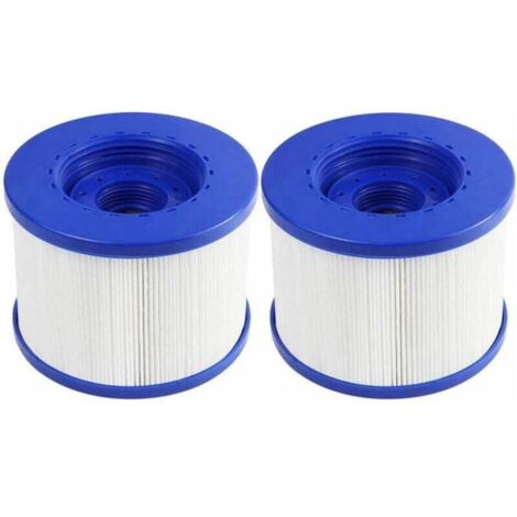 Set di 2 cartucce filtro per spa a vite, filtro a vite per spa gonfiabili, filettatura da 60 mm, cartuccia filtro di ricambio per Cosy Spa, Clever Spa e altro, 105 82 mm