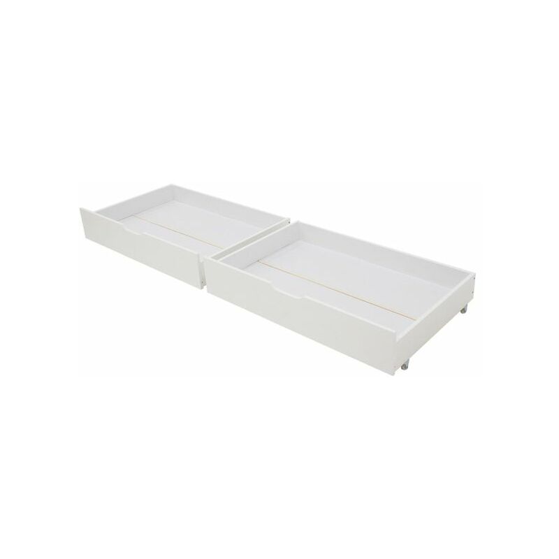 Image of Set di 2 cassetti bianchi sotto il letto MARCEAU