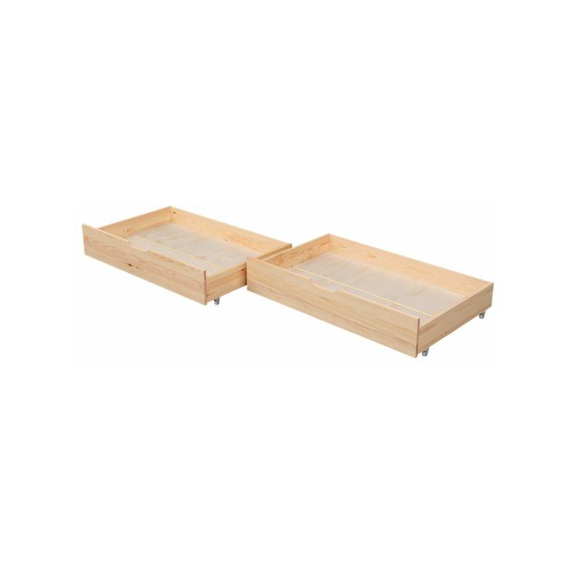 Image of Set di 2 cassetti sotto il letto in legno MARCEAU