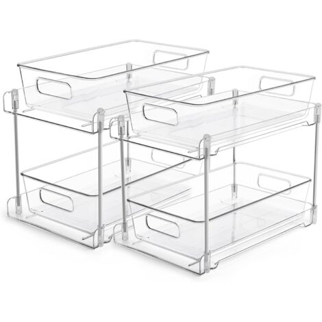 Set di 2 cassetti per mobile contenitore scorrevole