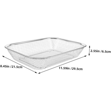 Set di 2 cestelli per lavastoviglie in acciaio inox, con scolapiatti per posate e utensili.