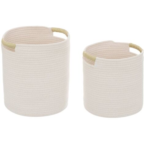 Set di 2 cesti tropical boudoir d27,5 31cm multicolore - Atmosphera créateur d'intérieur