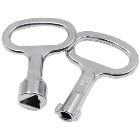 Set di 2 chiavi a bussola, chiave triangolare a forchetta, per quadri elettrici, ascensori, valvole dei contatori dell'acqua, quadri elettrici