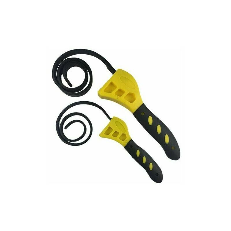 Set di 2 chiavi a cinghia Chiave regolabile