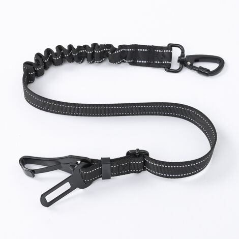Set di 2 cinture di sicurezza regolabili 3 in 1 per cani e gatti, ideali per la sicurezza in auto.