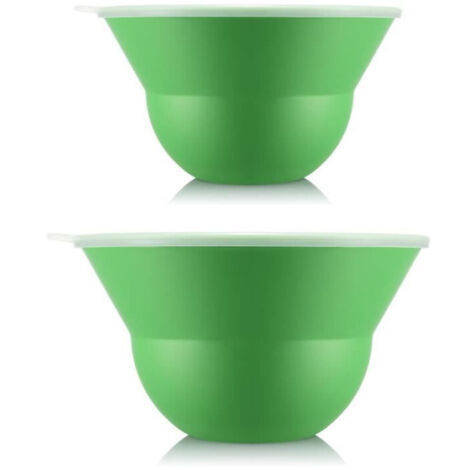 Set di 2 ciotole 3 L e 4,9 L con coperchio in silicone - BODUM - Topee - Apple