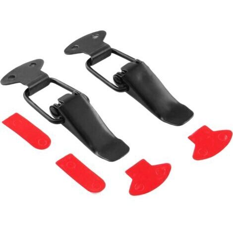 Set di 2 clip di sicurezza universali a sgancio rapido per paraurti auto, utilizzate per il riconfezionamento dei veicoli.