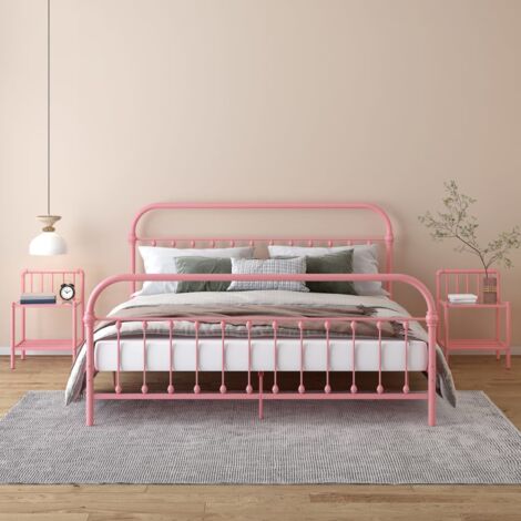 Lampadario pendente per comodini camera da letto oro rosa boccia vetro  bianco - 5563