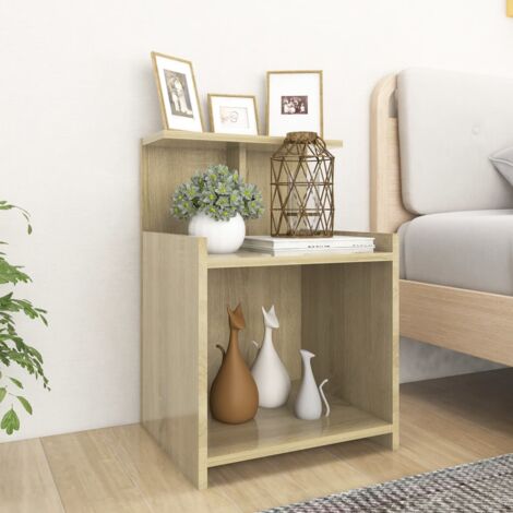 Set di 2 Comodini Tavolini da notte ,Tavolini da divano ,Rovere Sonoma 40x35x60 cm in Truciolato ITD83877