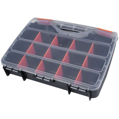 Set di 2 contenitori portatili per riporre pezzi di ricambio B-320, cacciaviti, minuteria metallica e utensili manuali per la riparazione di veicoli.