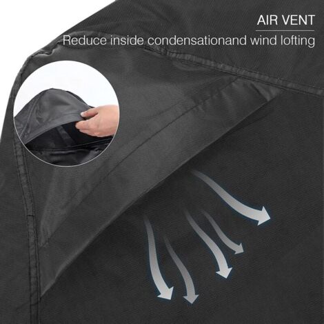 Set di 2 coperture per sedia da giardino, in tessuto Oxford 420D impermeabile (89 x 97 x 74 cm)