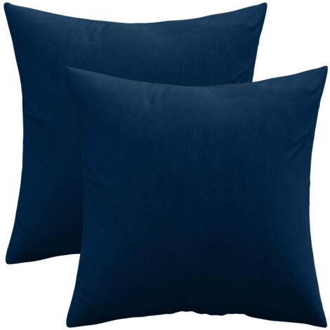 Set di 2 cuscini in velluto - copertura e imbottitura - Mesmal Blu scuro