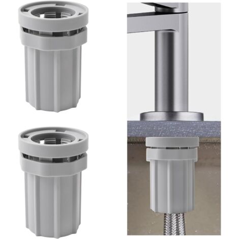 Set di 2 dadi di fissaggio per rubinetto in plastica ABS