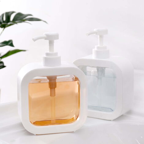 Set di 2 dispenser per detersivo per piatti e gel igienizzante per le mani, con flacone a pompa, adatti per detersivo per piatti, gel igienizzante per le mani, detersivo per il bucato, shampoo, lozion