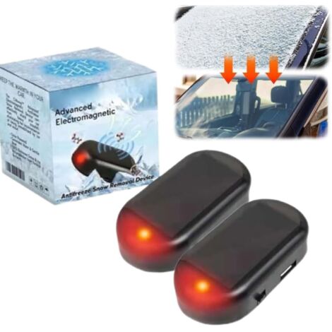 Set di 2 dispositivi antigelo elettromagnetici per auto, sbrinatore elettromagnetico per auto, rimozione del ghiaccio elettromagnetico per auto, rimozione della neve elettromagnetica