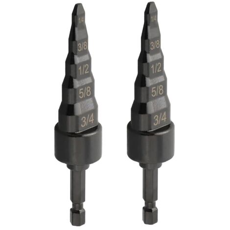 Set di 2 divaricatori per tubi in rame 5 in 1, strumento per la riparazione di tubi di prolunga in rame, kit di utensili per la perforazione, divaricatore con gambo esagonale da 1/4", strumento per cr