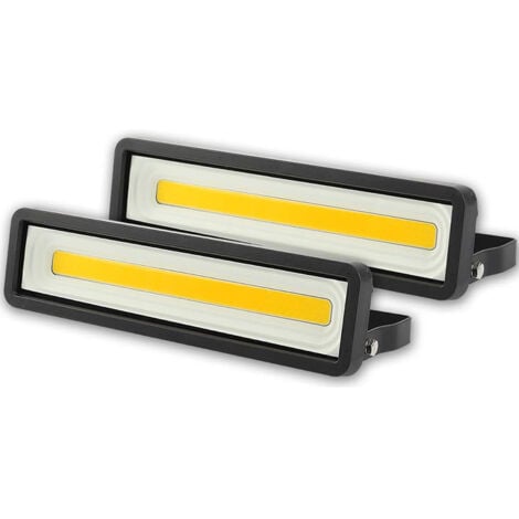 LONGZIMING Set di 2 faretti LED per esterni 50W 4000LM, proiettore singolo, potente faretto LED per esterni 220V IP66 impermeabile, illuminazione di sicurezza bianco caldo 3000K per terrazza, giardino, cortile,
