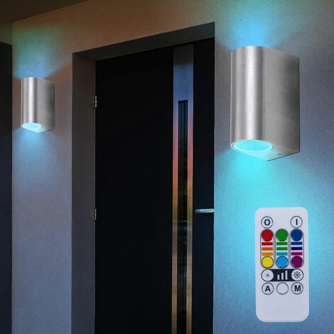 Luce LED Esagonali RGB 3pz Lampade Faretti Applique Da Parete con  Telecomando