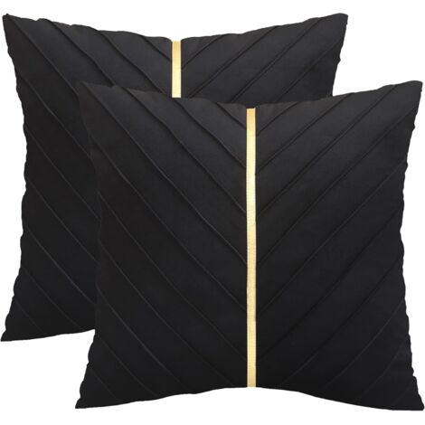 Set Di 2 Federe Per Cuscini 45x45 Cm In Ciniglia Morbida - Cuscini Decorativi Quadrati Per Divano, Letto, Auto - Colore Grigio