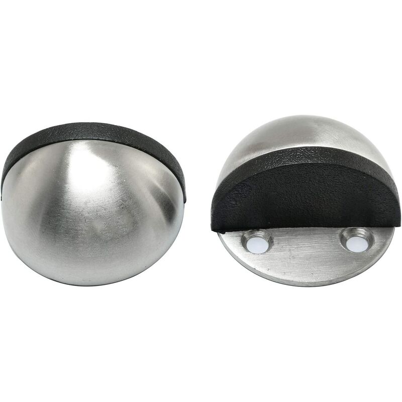 Set di 2 fermaporta ovali in acciaio inossidabile