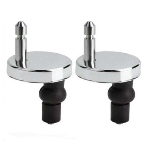 Set di 2 fissaggi universali per sedile WC, copriwater incernierato, fissaggi per coperchio WC, adatti a tutti i tipi di WC, facile installazione.