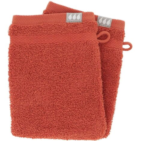 Set di 2 flanelle 15x21 cm 100% cotone - terracotta - Tendance